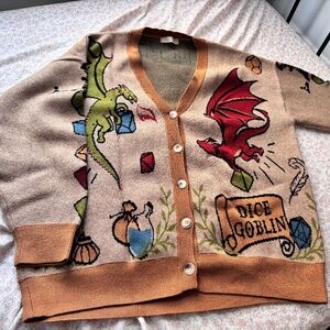 Dice goblin cardigan KokoKumaShop